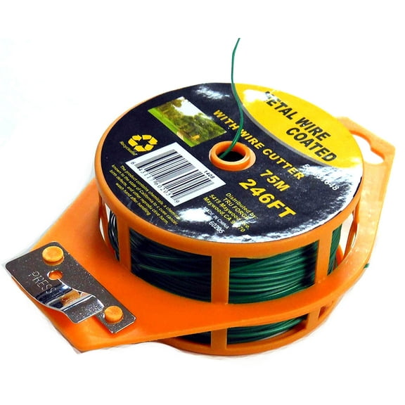 246' Coated Metal Wire Loaded on a Plastic Spool