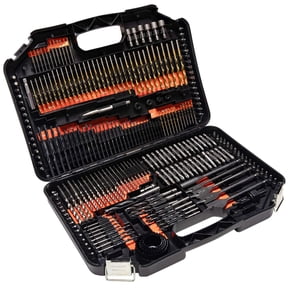 246-Piece Drill Bit Set with Carry Case for Metal Masonry Wood Plastics Cement Drilling