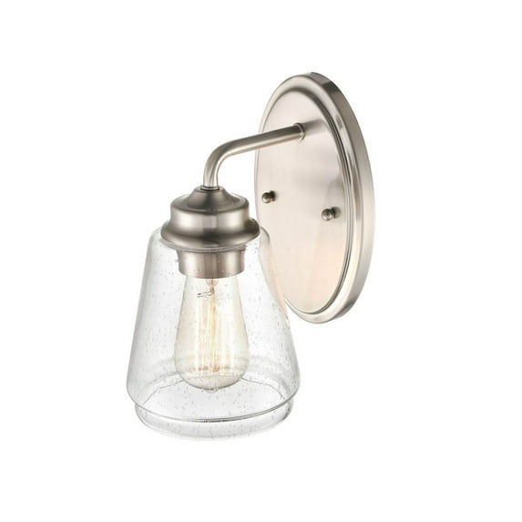 Millennium Lighting Metal Wall Sconce Light in Brushed Nickel/Silver