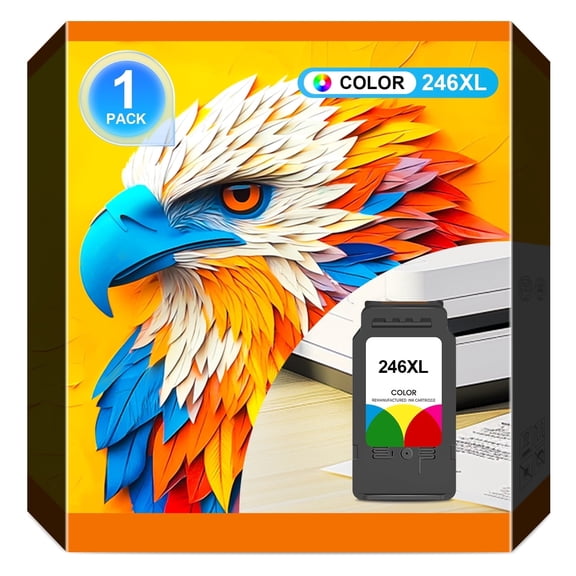 246XL Color Ink Cartridges 246 ink for Canon Ink 246 CL-246XL Compatible with Canon MX492 MX490 MG2522 TS3120 MG3022 MG2520 MG2920 TR4520