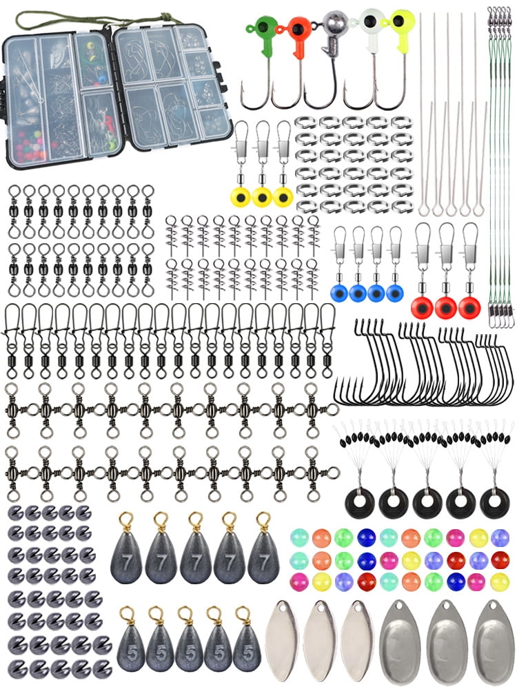 ebay fishing accessories 150pcs Ocean Saltwater Lures Surf Tackle Kit All fishing accessories are assorted and placed in different transparent compartments wholesale fishing tackle products for