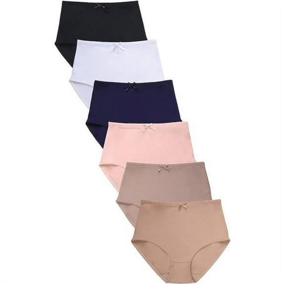 247 Frenzy 247-GL7161A-L Womens Essentials Sofra Seamless Girdle Panty, Multi Color - Large - Pack of 6