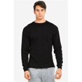 thumbnail image 1 of 247 Frenzy 247-KHT001 BLK-SM Mens Essentials Knocker Classic Breathable Cotton Waffle Knit Texture Thermal Top Long Sleeve T-Shirt, Black - Small, 1 of 1