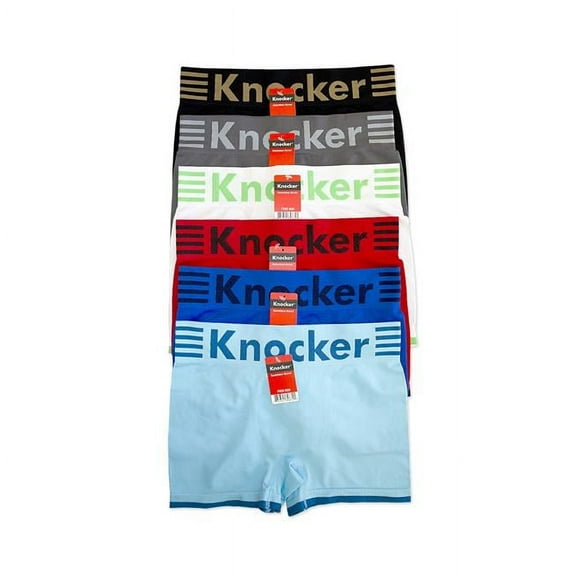 247 Frenzy 247-MS048M-6PK Mens Essentials Knocker Seamless Trunks, One Size Fits Most - Pack of 6