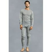 247 Frenzy Men's Essentials Knocker 2 PIECE SET Long Johns Thermal Underwear Set - Navy TU001 NVY (2X)