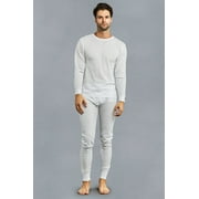 247 Frenzy Men's Essentials Knocker 2 PIECE SET Long Johns Thermal Underwear Set - Navy TU001 NVY (MD)