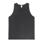 247 Frenzy Men's Essentials Knocker Cotton Tank Top - Charcoal Gray * WALMART EXCLUSIVE *