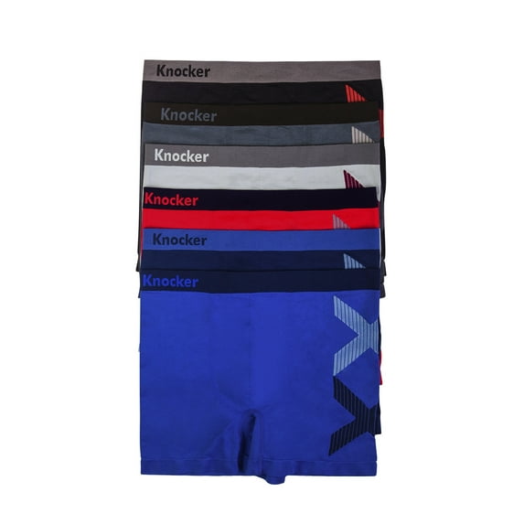247 Frenzy Men's Essentials Knocker PACK OF 6 Seamless Trunks (MS049M-6PK)