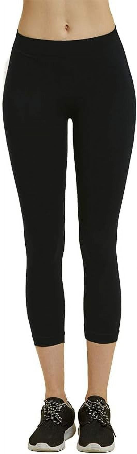 Avia Stretch Pants, Description: Avia Black & Pink Metallic Marbling Design  Leggings Waistband Women's Small.