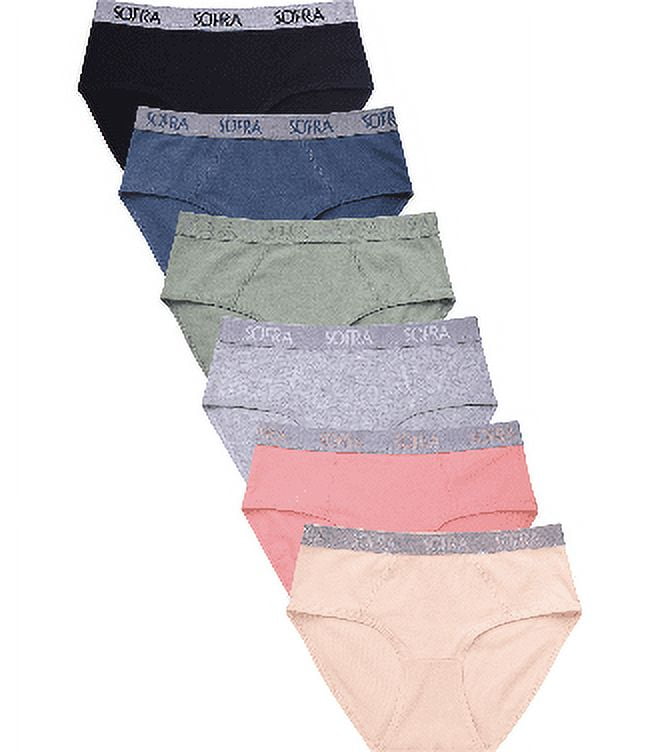 Women's Essentials PACK OF 6 Cotton Stretch Bikini Panty Underwear
