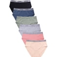 thumbnail image 1 of 247 Frenzy Women's Essentials PACK OF 6 Cotton Stretch Bikini Panty Underwear with Extended Side Seams LP1421CKE2, 1 of 3