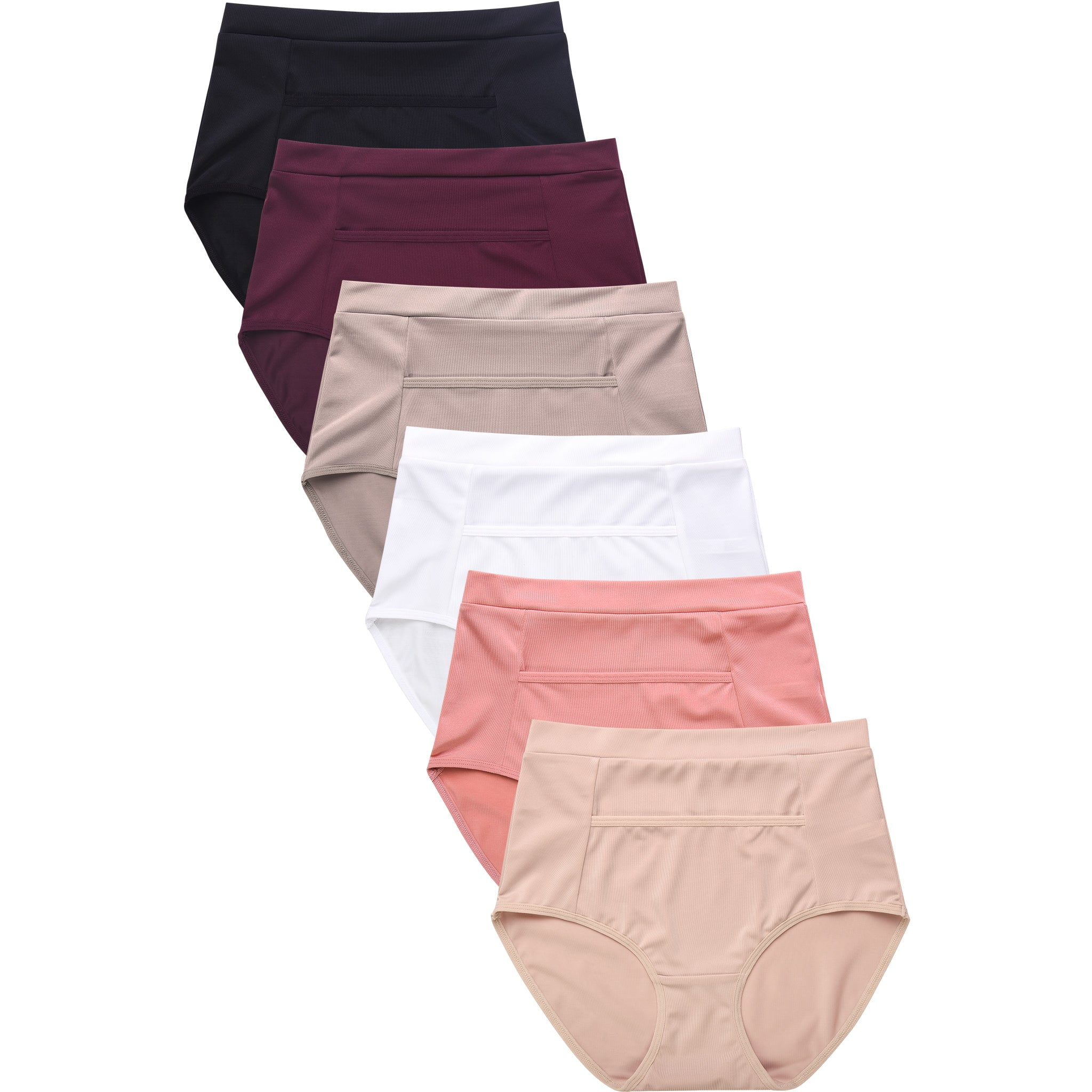 Secret Treasures Briefs Silhouette Polyester Spandex Panty (Women's) 12  Pack 
