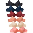 thumbnail image 1 of 247 Frenzy Women's Essentials Sofra PACK OF 6 Full Coverage Underwire Solid T Shirt Bras BR4303P7 (36B), 1 of 4