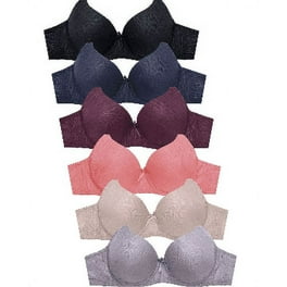 Women Bras 6 Pack of T-shirt Bra B Cup C Cup D Cup DD Cup DDD Cup 38B (8611)