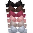 thumbnail image 1 of 247 Frenzy Women's Essentials Sofra PACK OF 6 PLUS Full Coverage Underwire Nylon Blend Allover Lace Bras - DD Cups BR4441LDD (44DD), 1 of 4