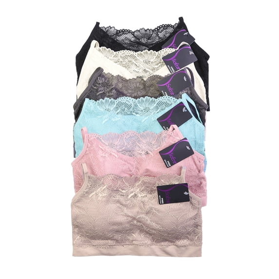 247 Frenzy Women's Essentials Sofra PACK OF 6 Seamless Sports Bras