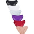 thumbnail image 1 of 247 Frenzy Women's Essentials Sofra PACK OF 6 Solid Bikini Panty Underwear LP7297PK, 1 of 9