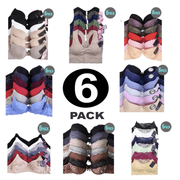 247 Frenzy Women's PACK OF 6 Assorted Color Mystery Everyday Sofra Mamia Bra Bundle - Regular & Plus BR6MYST (30A)