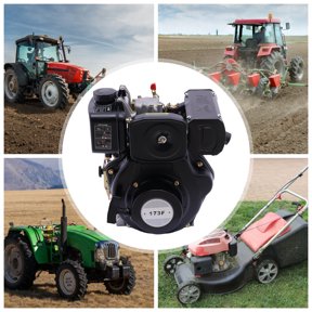 247CC 4 Stroke Outdoor Engine Horizontal Single Cylinder Air-Cooling Power Motor for Micro Tiller