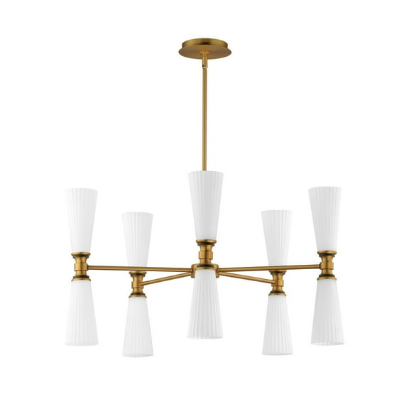 24825SWBKNAB Maxim Lighting Krevat - 10 Light Chandelier-17 Inches Tall and 32 Inches Wide