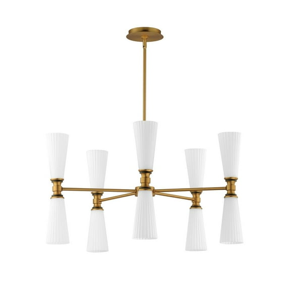 24825SWBKNAB Maxim Lighting Krevat - 10 Light Chandelier-17 Inches Tall and 32 Inches Wide