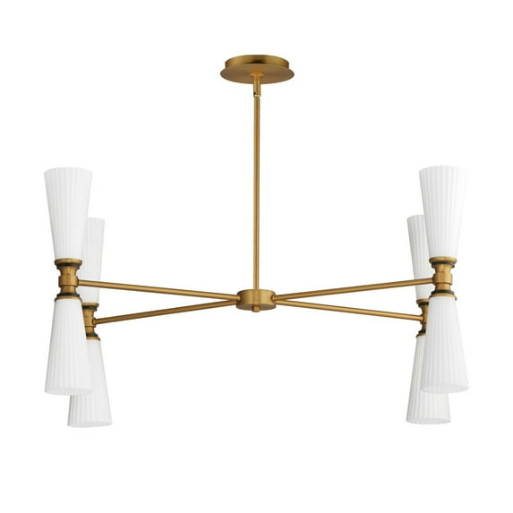 24828SWBKNAB Maxim Lighting Krevat - 8 Light Chandelier-17 Inches Tall and 18 Inches Wide