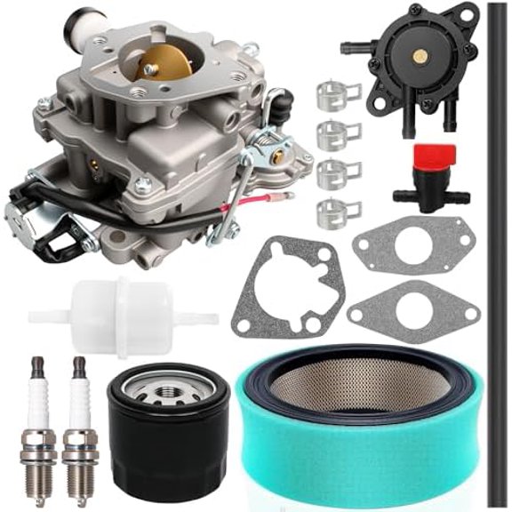 2485334S Carburetor Compatible with Kohler CH25 CH730 740 25HP 27HP Engines - Compatible with 24-853-34-S 24-853-162-S 24-853-93-S Fuel Pump, Air Filter, and Oil Filter$$Tools