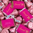 thumbnail image 1 of 248ct Pink Sweet 16 Chocolate Candy Mix Assorted Wrapped Miniatures & Pink Foiled Kisses, 1 of 7