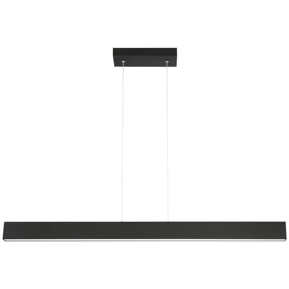 24900LEDD-MBL-ACR 42W Form Dual Voltage LED Linear Pendant, Matte Black