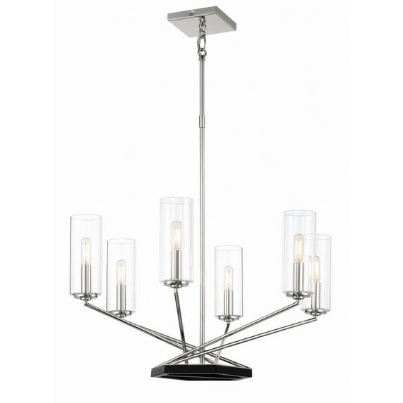 2495-572-Minka Lavery-Highland Crossing - 6 Light Chandelier In 26 -Traditional Installation