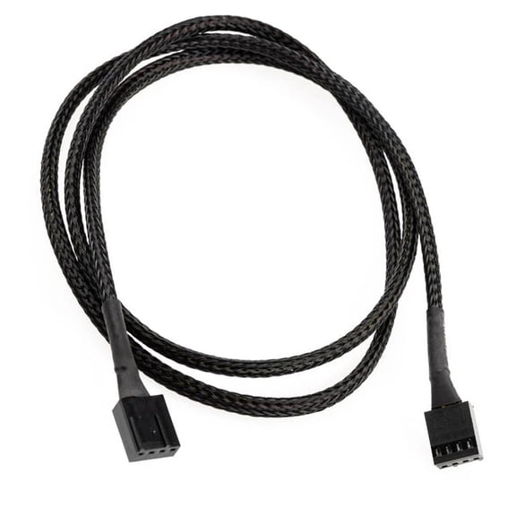 24AWG 4Pin Fan Cable Sleeved Adapter Computer PC Power Extension Cable Adapter for Computer Case Cooling Fan