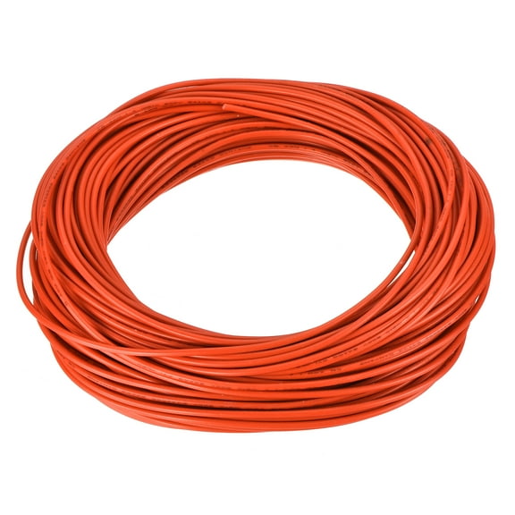 24AWG Wire 24 Gauge Stranded Wire Hookup Wire, UL1015 Tinned Copper Wire 30m/100ft Orange