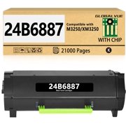 24B6887 Toner Cartridges 1 Pack with Chip Compatible with Lexmark 24B6887 Toner Cartridges for M3250 ,XM3250 Laser Printer [21,000 Pages]