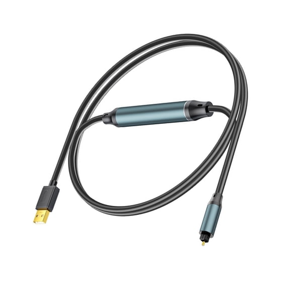 24Bit USB To Fiber SPDIF Sound Converter for Computer Laptop Multimedia Speaker
