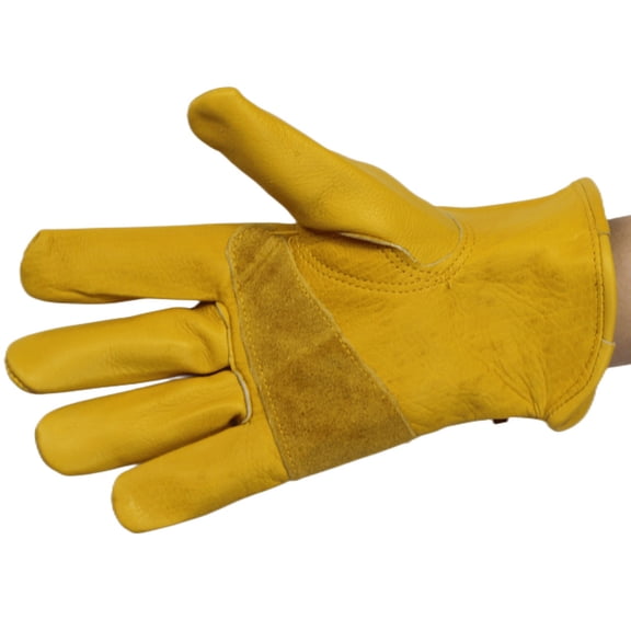 24CM Work Gloves Cowhide Leather Workers Work Welding Safety Protection Garden Sports ,Multipurpose Use