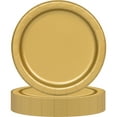 24CT 7IN Gold Dessert Paper Plates by Way To Celebrate