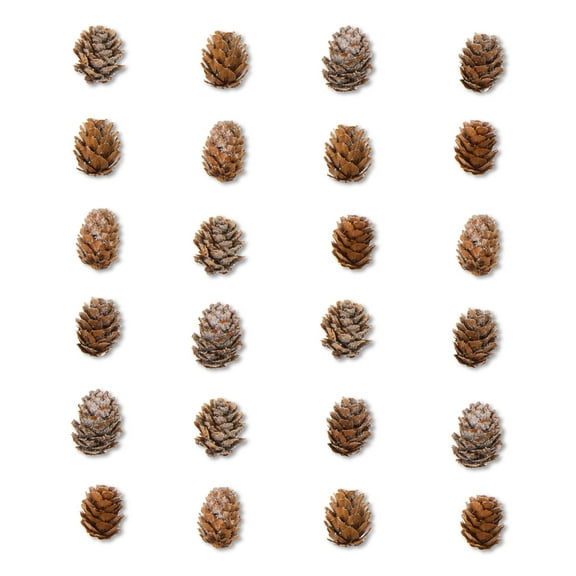 Brown Mini Pinecone Christmas Ornaments, 24 Count, by Holiday Time