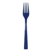 Disposable Plastic Forks, Navy, 24 Pieces, by Way To Celebrate