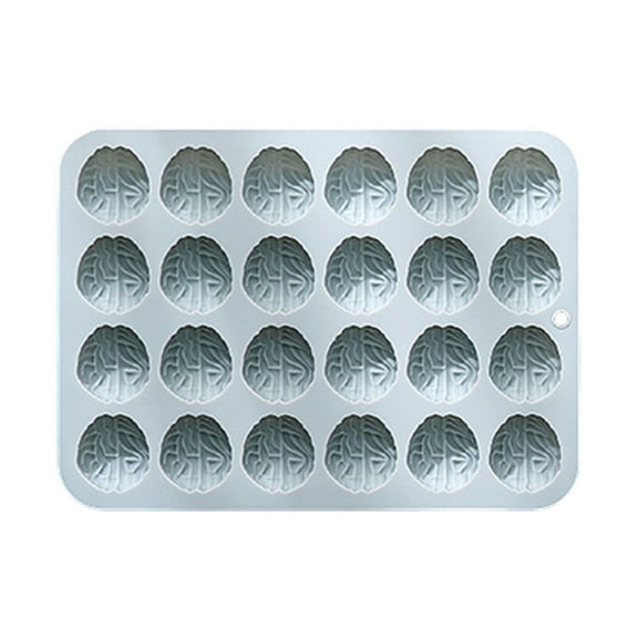 24Cavity Brains Shaped Silicone Molds for Making Candy, Candle, Soaps Nonstick