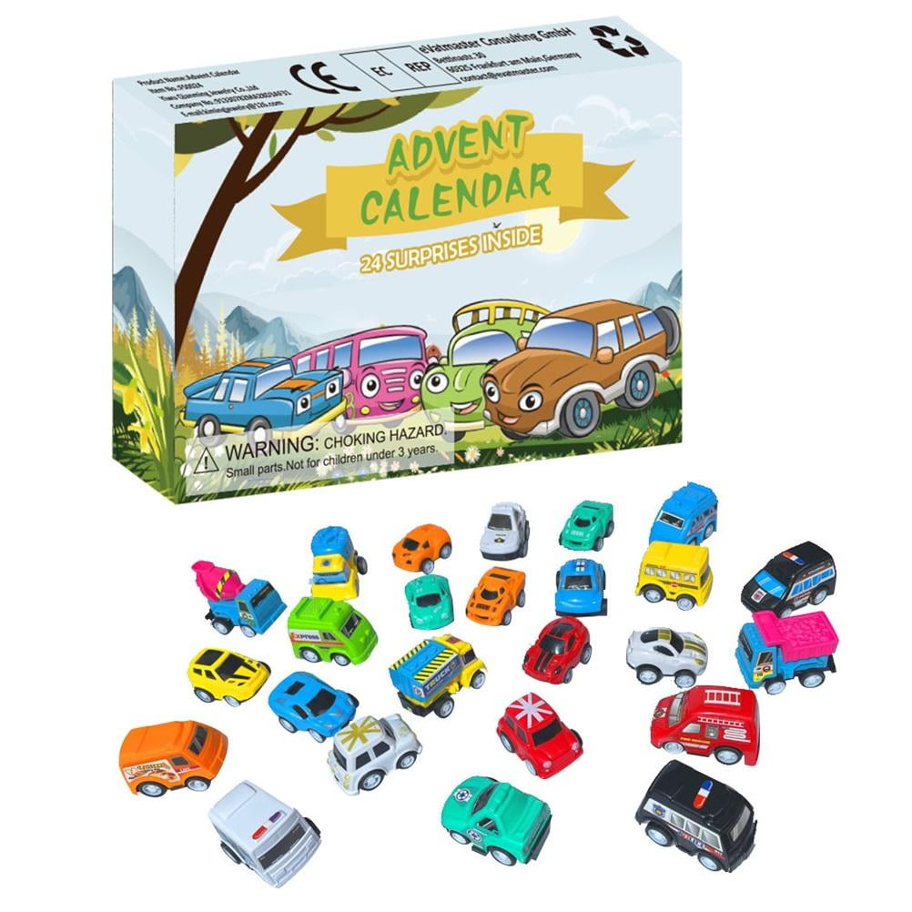 24Days Christmas Advent Calendar Car Toys 2024 Countdown Calendar Gift