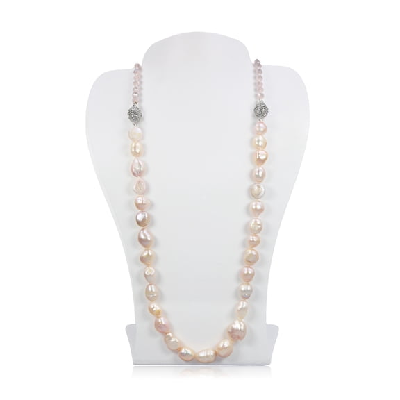 MGR! My Gems Rock! Convertible Pearl & Crystal Necklace, Purple, 1 Piece