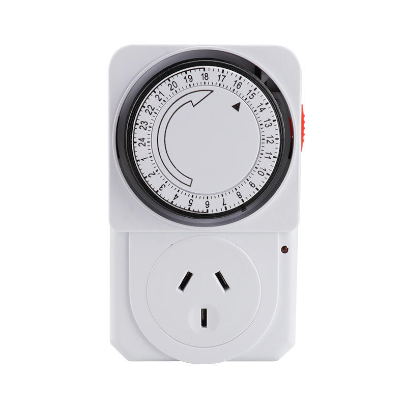24HR Mechanical Analogue Time Wall Plug Switch Timer Socket 240V 2400W
