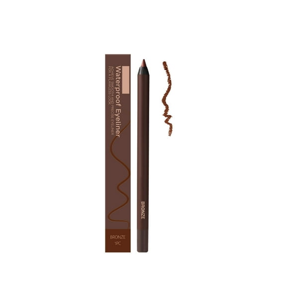24HR Waterproof Eyeliner Duo Sharpenable Eye Pencil, Instantliy Eyeliner, Long-Lasting No Smudging, Fading, Smooth and Easy to Color, Ideal for Oily Skin, Gym & Party Makeup