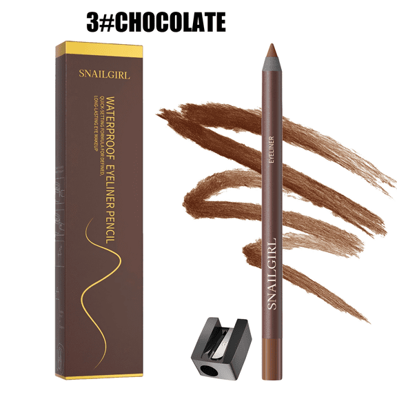 24HR Waterproof Eyeliner Pencil, Smudge-Proof Long-Lasting Eye Liner, Smooth Creamy Formula, Easy Apply Eye Makeup for Daily Wear & Party Looks.