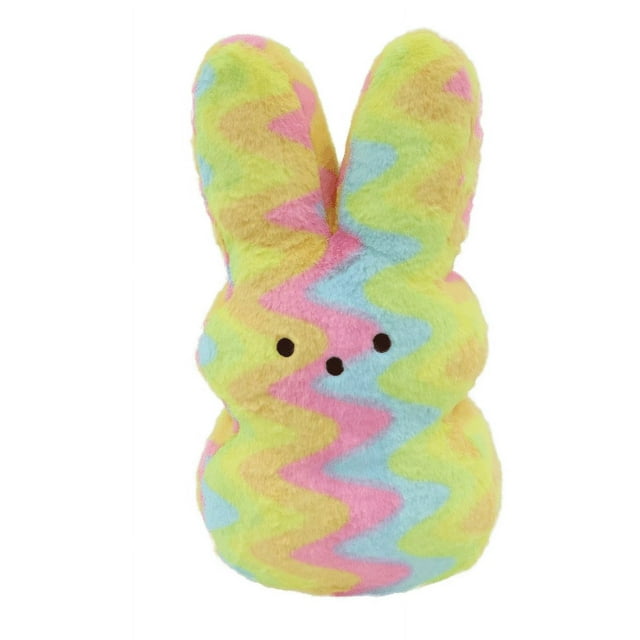 A rainbow Peeps plush