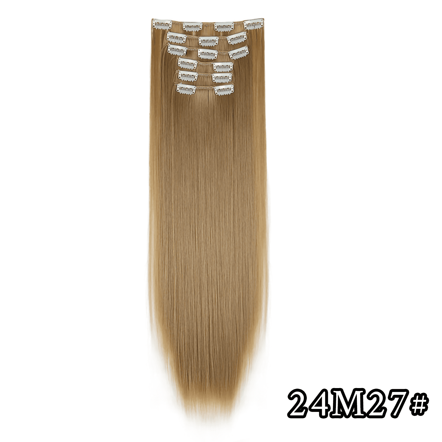 24” 16 Clips blonde hair extension clip in Luxtrada 24 main image 3