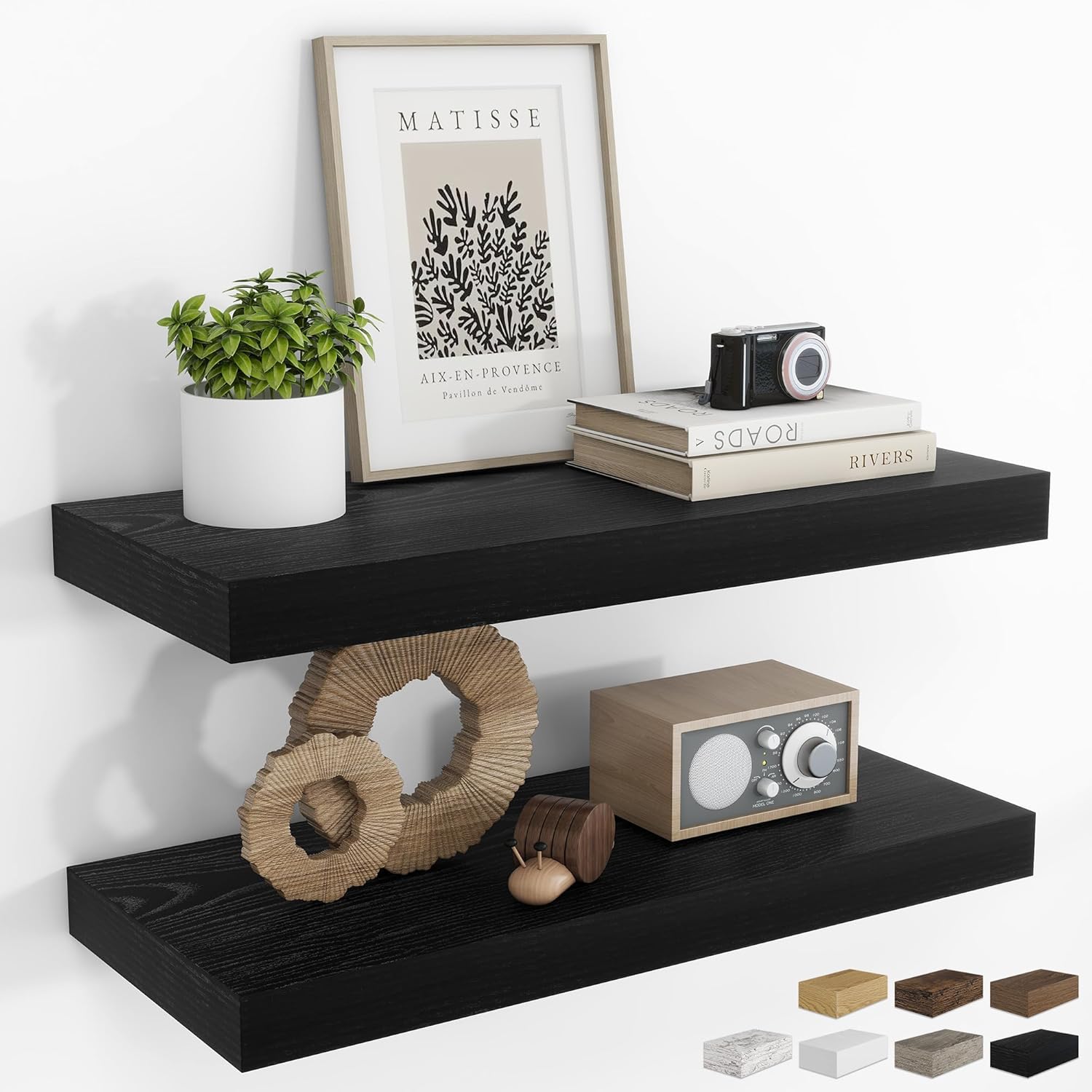 24Inch Floating Shelves For Wall 2 Pack Shelves For Bedroom Kitchen 