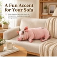 thumbnail image 1 of 24Inch Realistic Pig Plush Doll Cute Stuffed Throw Pillow Soft and Comforting Sleep Companion for Home Desktop Decoration Ideal Gift (1PC), 1 of 15