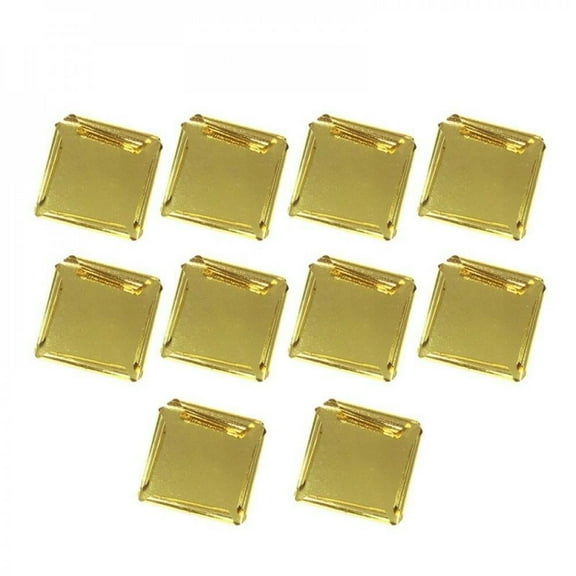 24K Gold Leaf Sheets, 10 Sheets 1.7"by 1.7" Gold Foil for Makeup, Cooking, Cakes & Chocolates, Decoration, Health & Spa (10 Sheets)