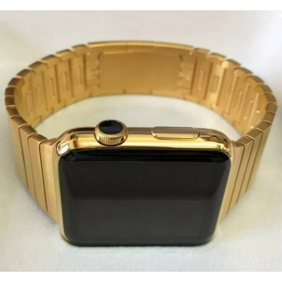 24K Gold 42MM Iwatch Series 2 Gold Link Band